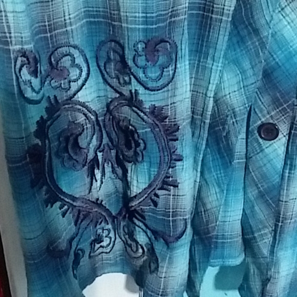 Womens Roper button down shirt medium - Picture 3 of 5